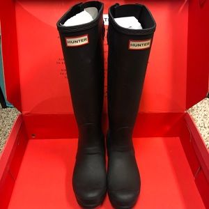 Matte Black HUNTER rain boot